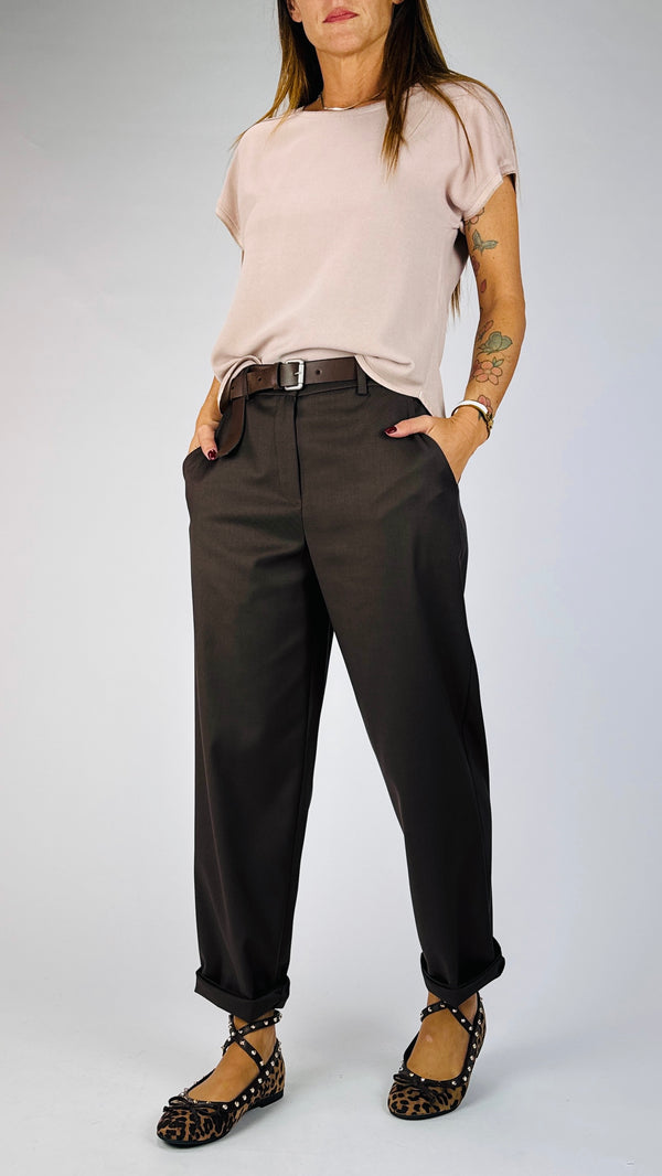 Pantalone carota twill T.