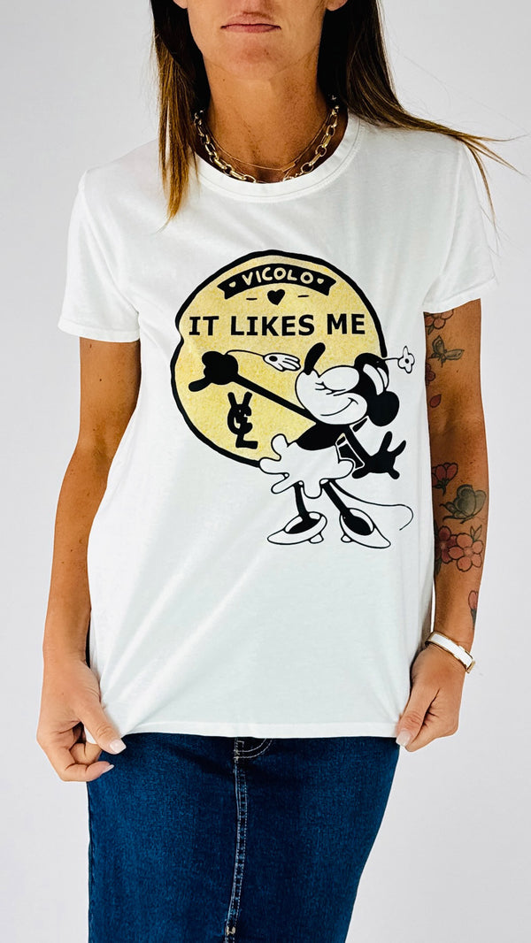 T-shirt minnie likes me