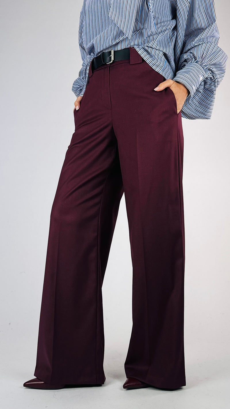 Pantalone palazzo twill T.