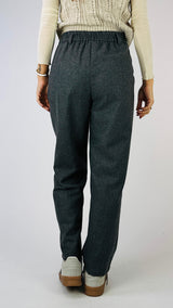 Pantalone carota gessato