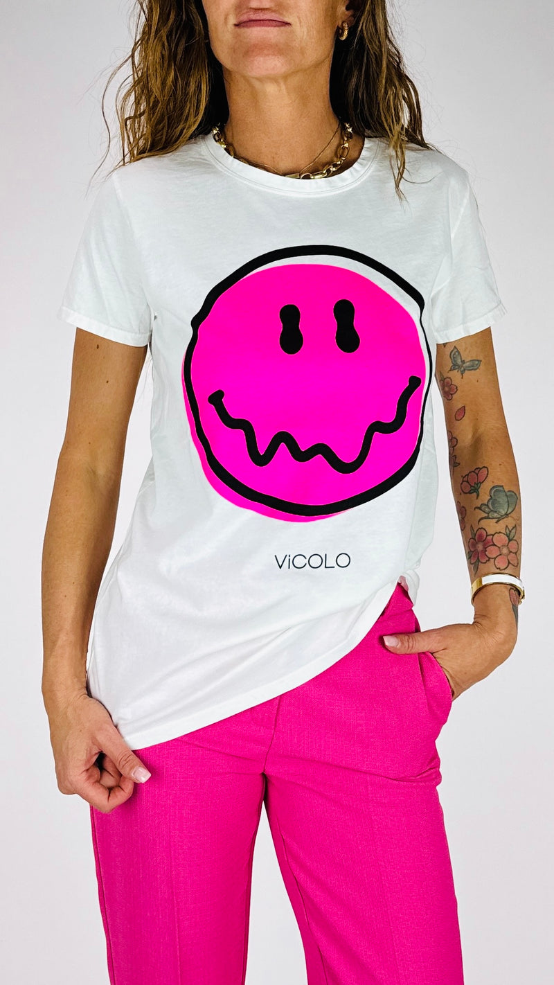 T-shirt smile fluo