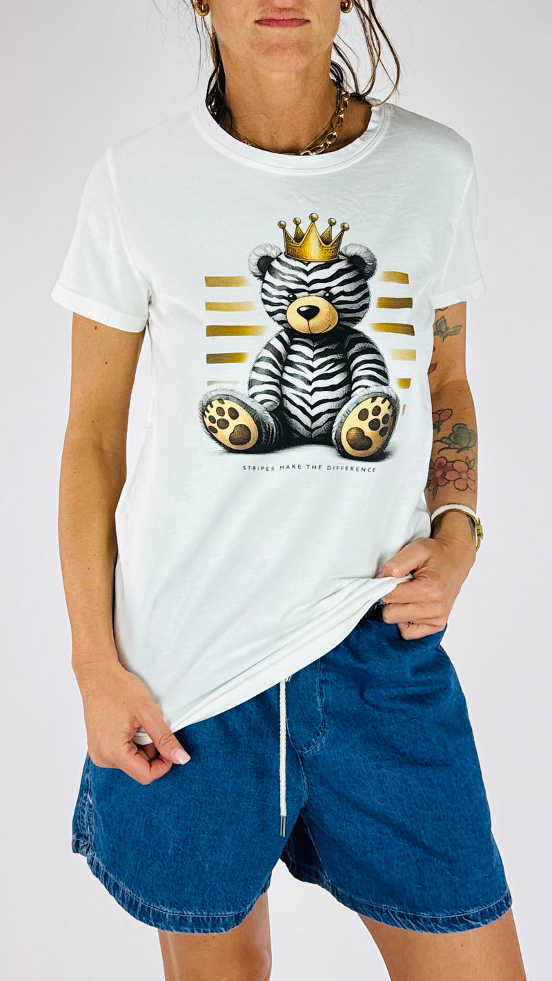 T-shirt orsetto corona