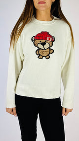 Pull orso cuffia Vic.