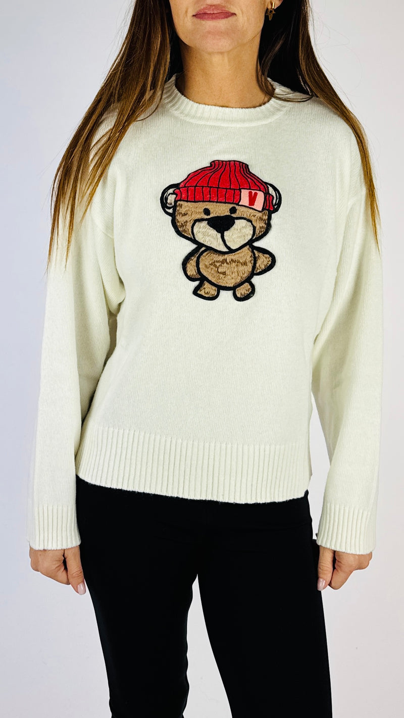 Pull orso cuffia Vic.