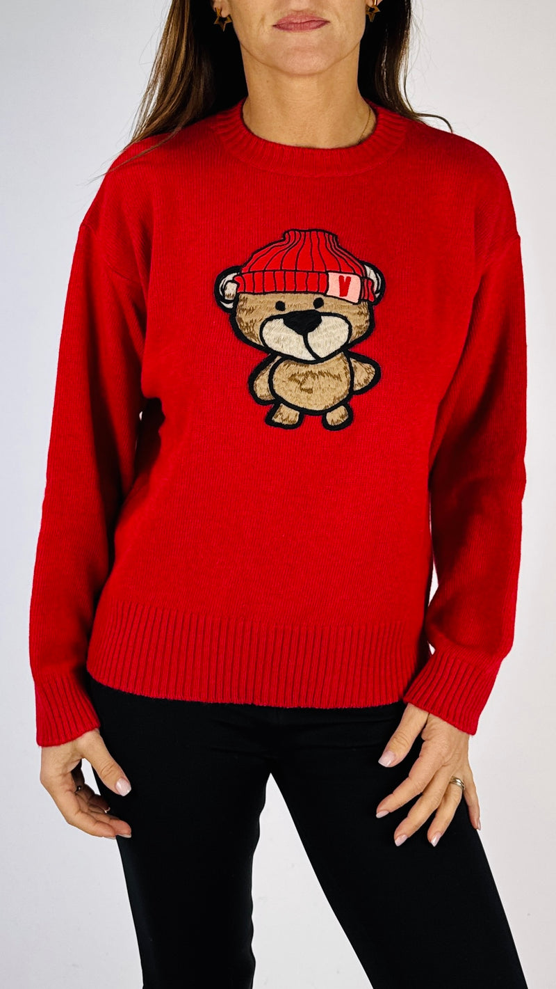 Pull orso cuffia Vic.