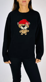 Pull orso cuffia Vic.