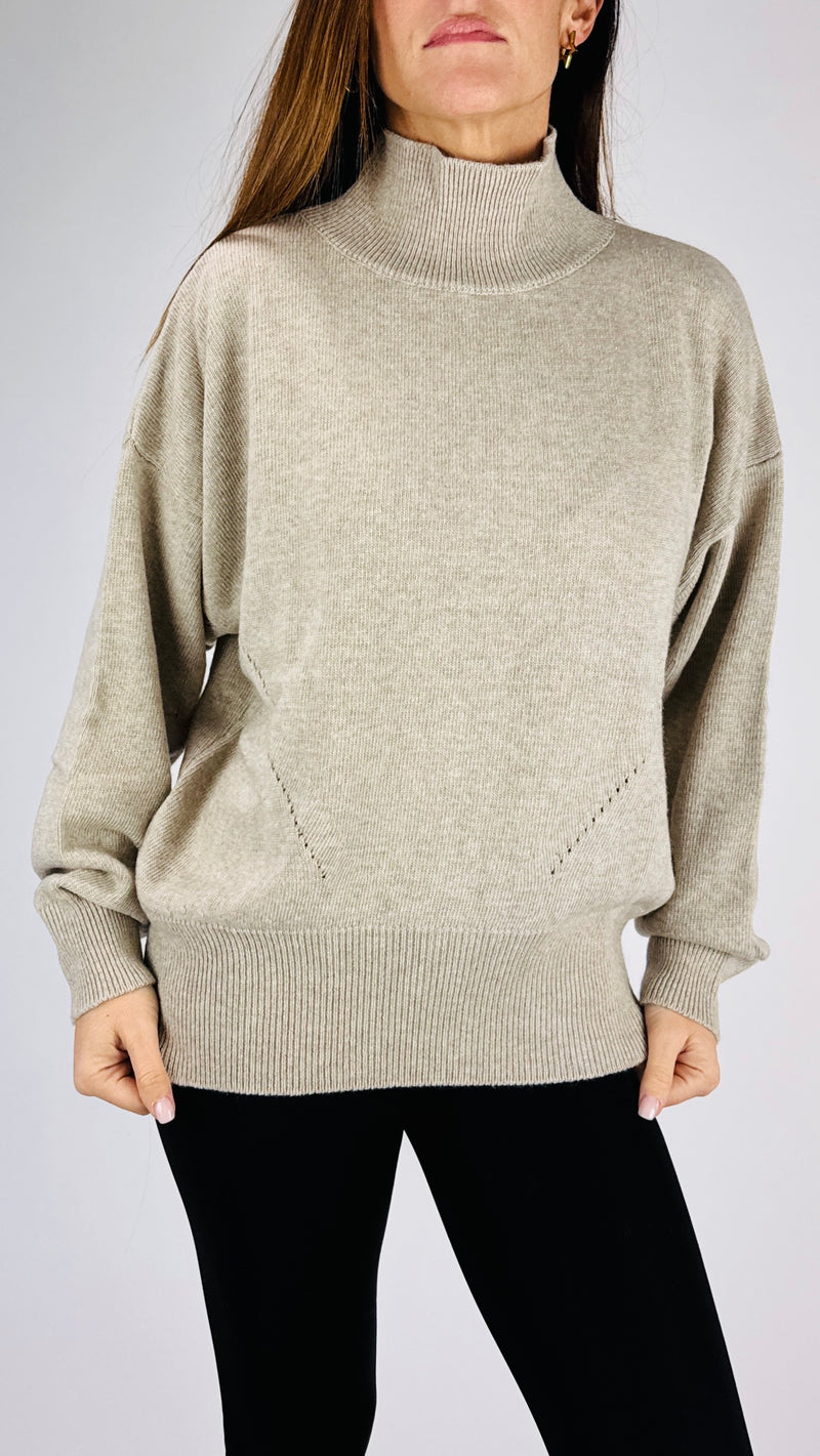 Pull punzonato cachemire Vic.