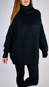 Pull over dolcevita mohair H.