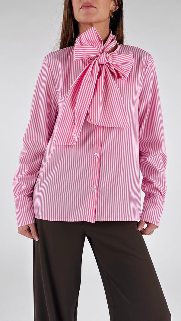 Camicia fiocco righe