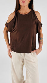 T-shirt jersey cut out K.