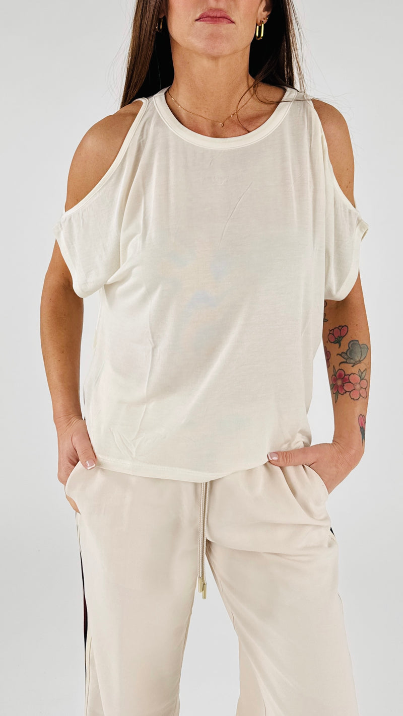 T-shirt jersey cut out K.