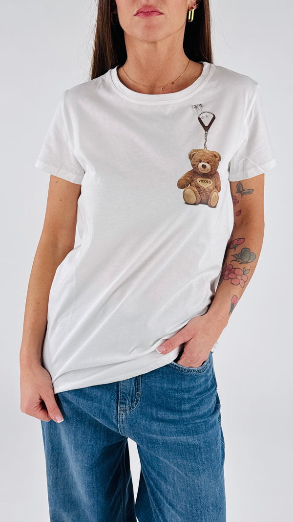 T-shirt portachiave orso V.