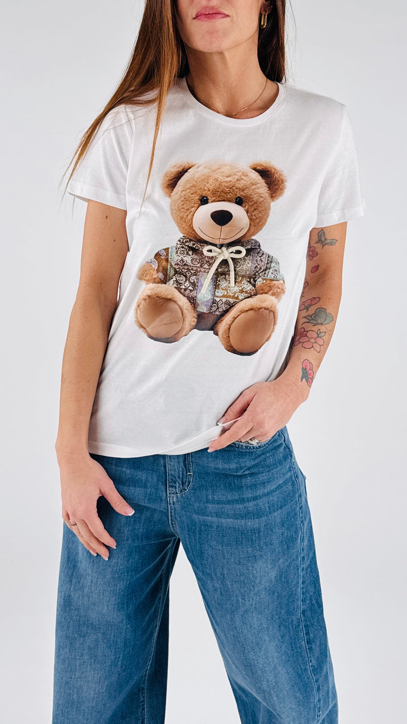 T-shirt orso cordoncino