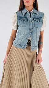 Smanicato jeans Jill