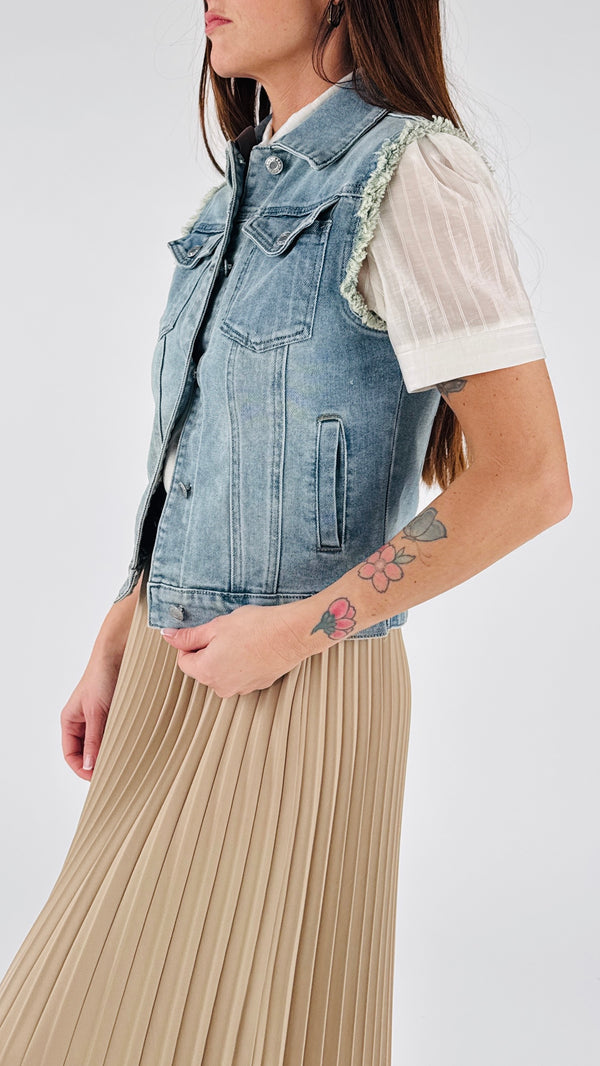 Smanicato jeans Jill