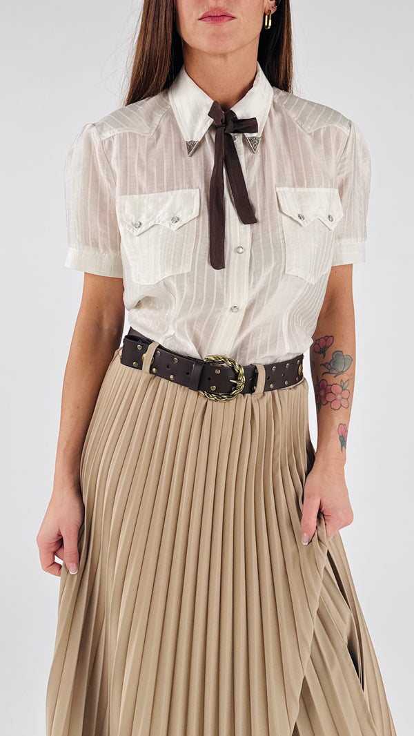 Camicia m/m collo punte H.