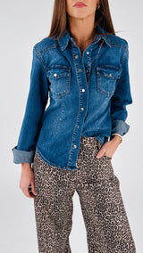 Camicia denim stretch