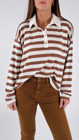Polo jersey righe H.