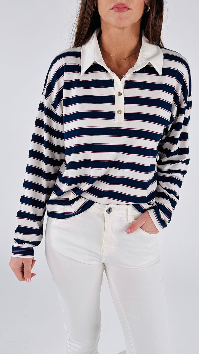 Polo jersey righe H.