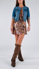 Giacchina jeans crop