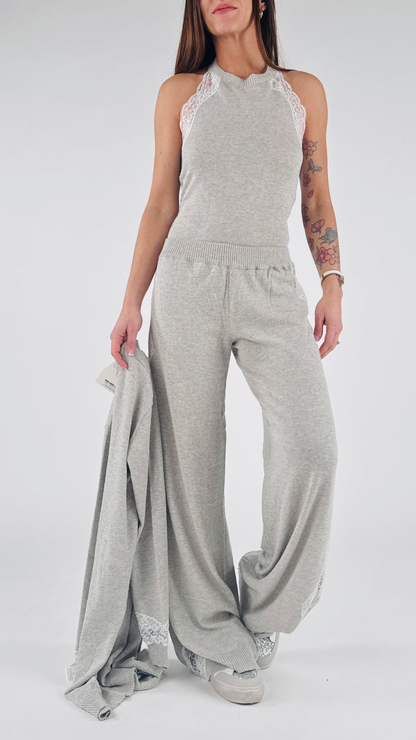 Trittico cotone+pizzo H.