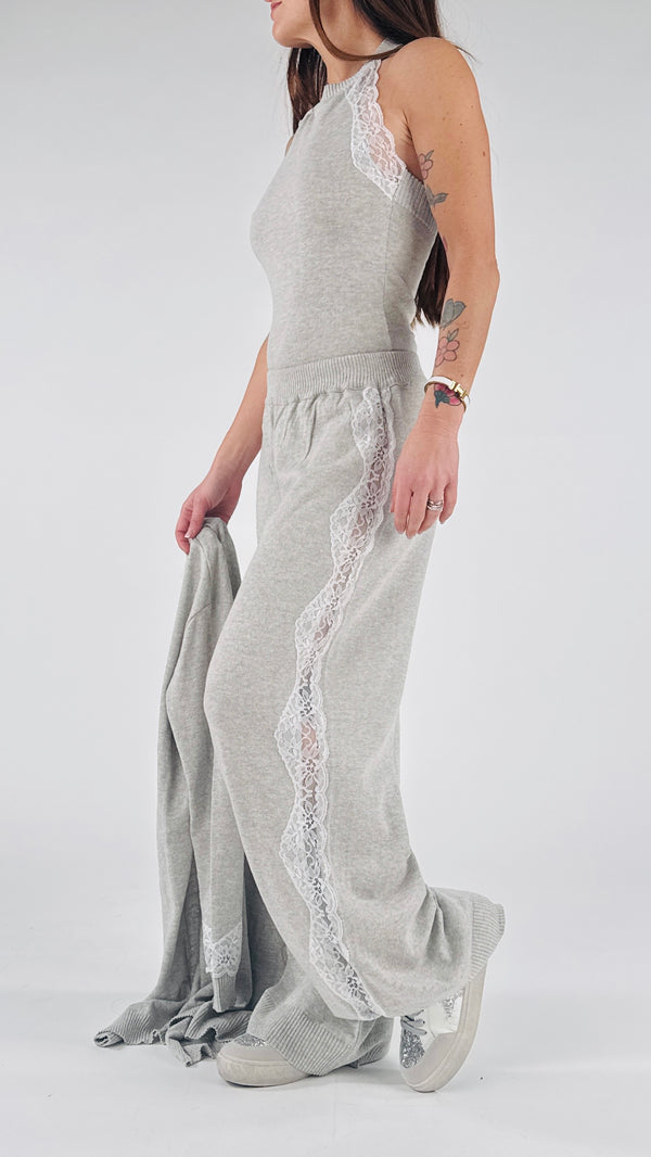 Trittico cotone+pizzo H.