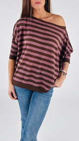 Maxi maglia righe K.