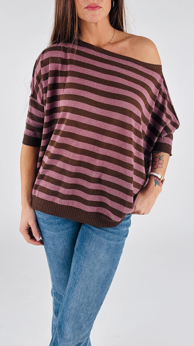 Maxi maglia righe K.
