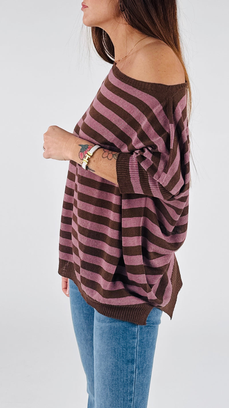 Maxi maglia righe K.