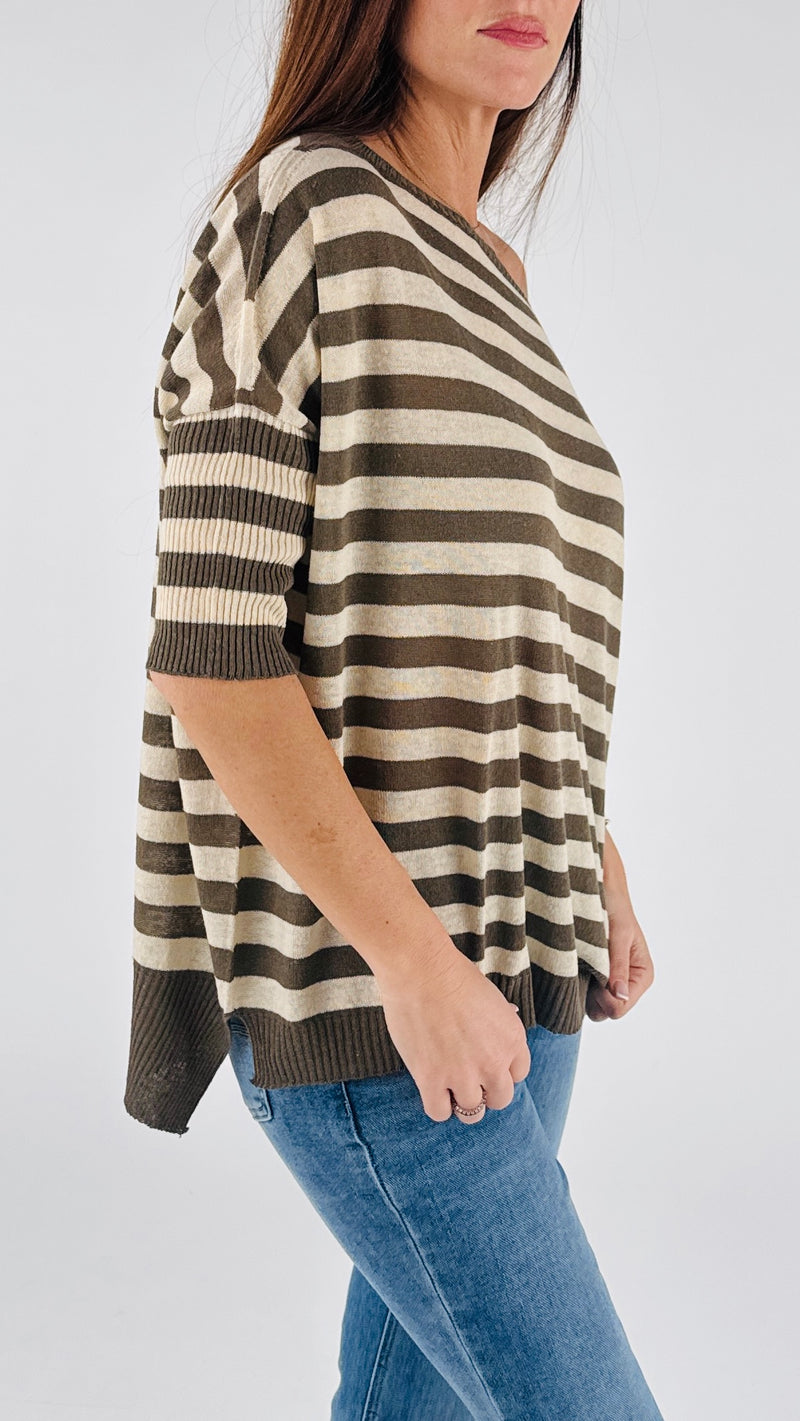Maxi maglia righe K.