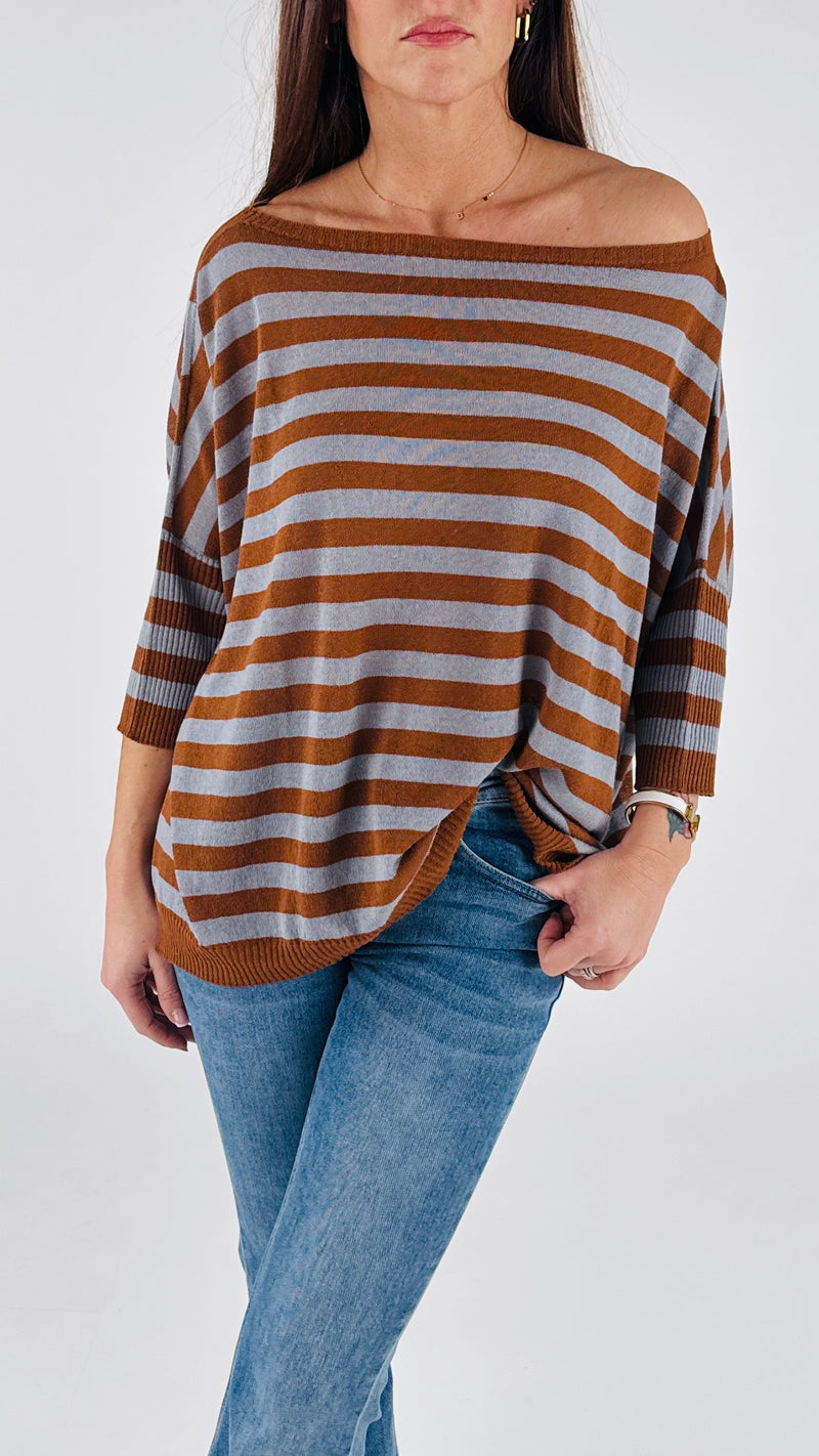 Maxi maglia righe K.