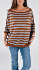 Maxi maglia righe K.
