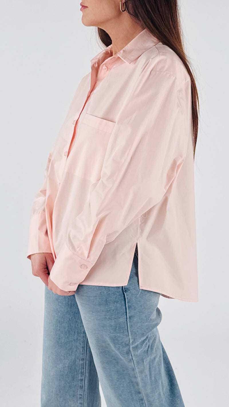 Camicia popeline tasca H.