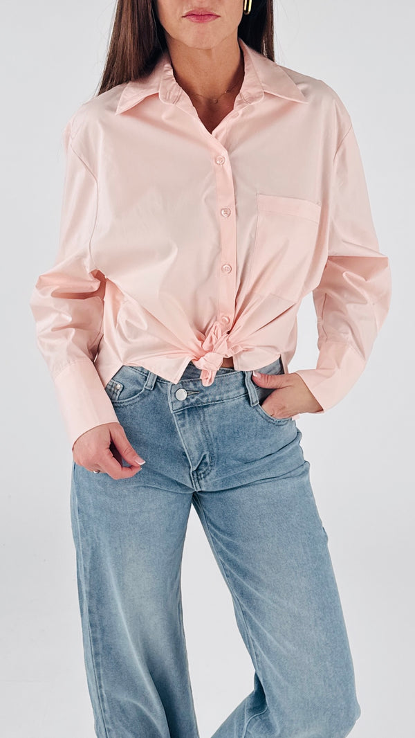 Camicia popeline tasca H.
