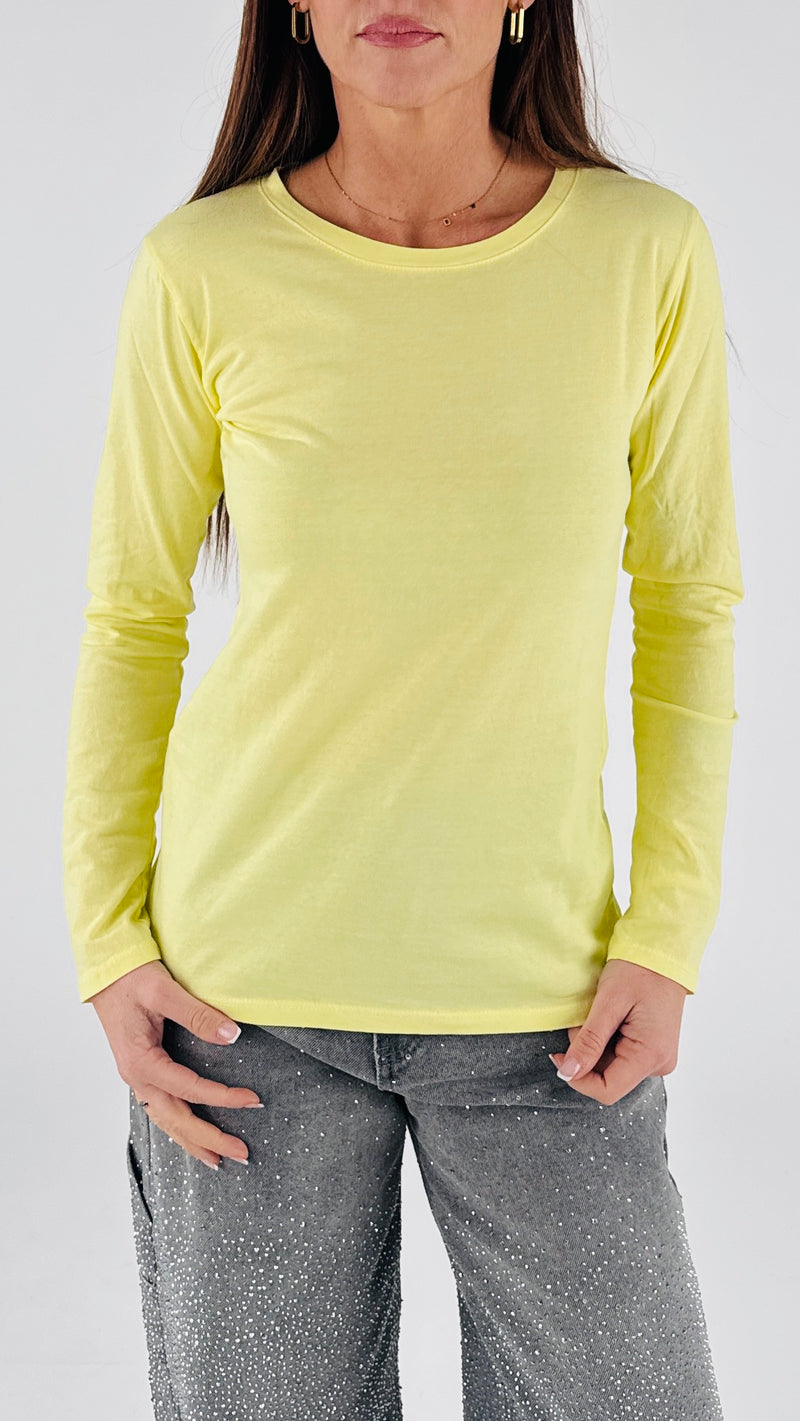 T-shirt fiammata manica lunga