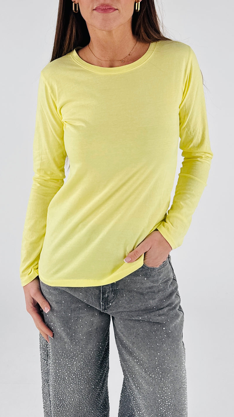 T-shirt fiammata manica lunga