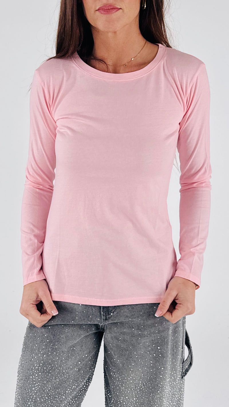 T-shirt fiammata manica lunga