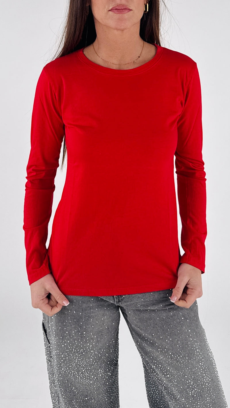 T-shirt fiammata manica lunga