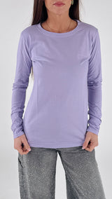 T-shirt fiammata manica lunga