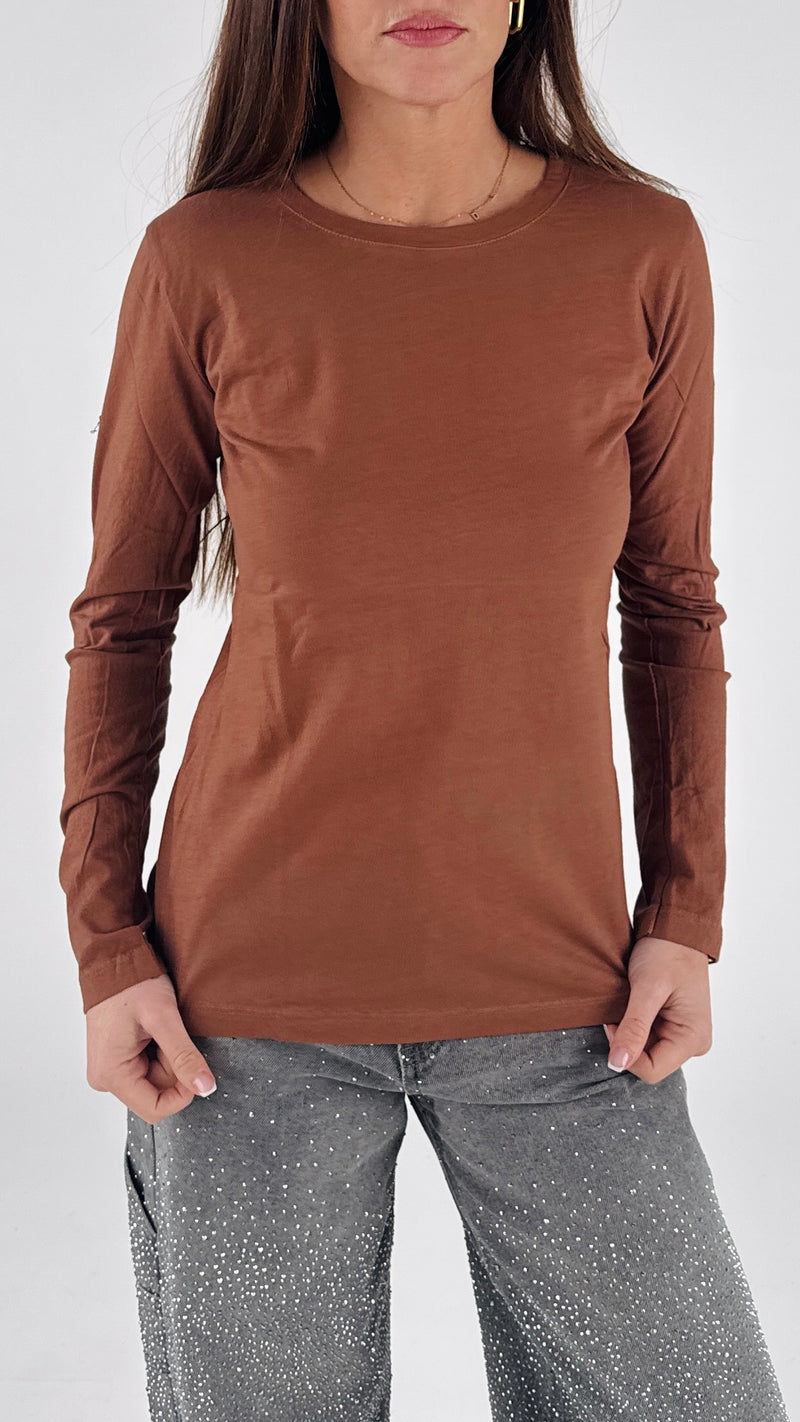 T-shirt fiammata manica lunga
