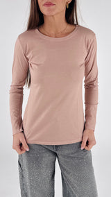 T-shirt fiammata manica lunga