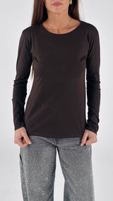 T-shirt fiammata manica lunga