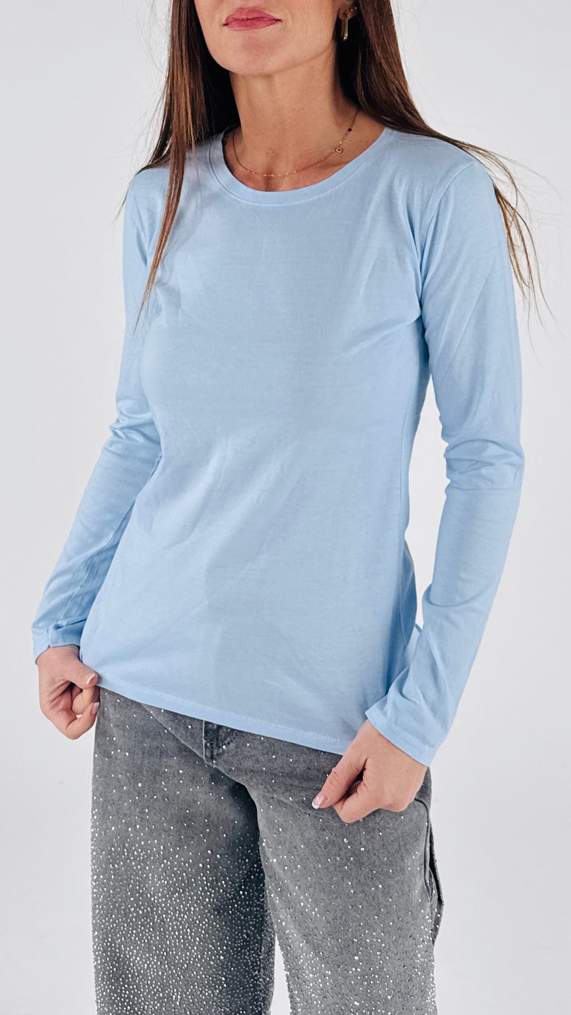 T-shirt fiammata manica lunga