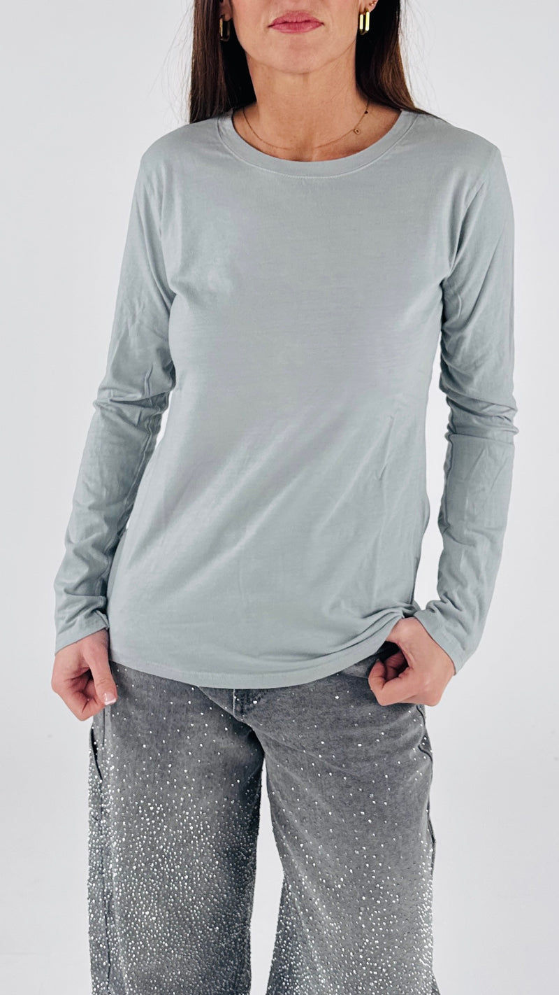 T-shirt fiammata manica lunga