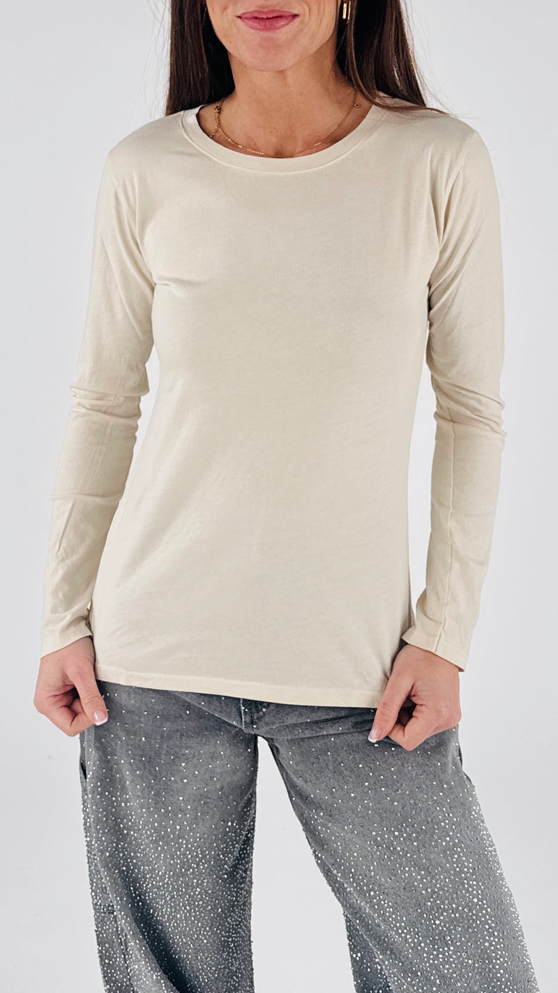 T-shirt fiammata manica lunga