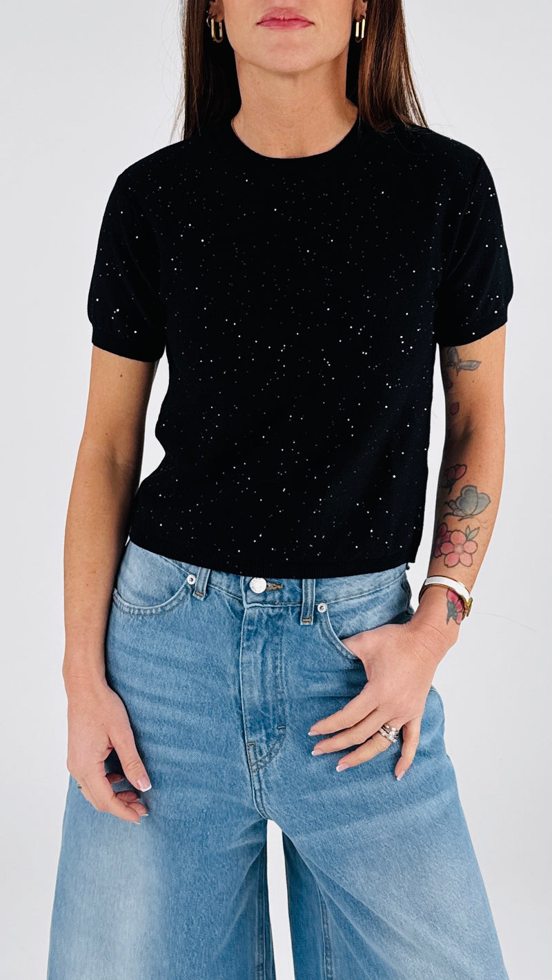 Pull m/m micropaillettes H.