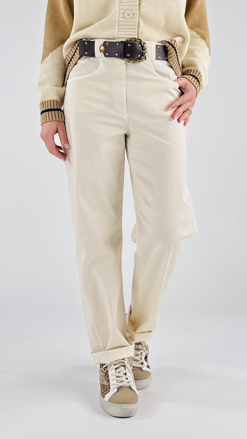 Pantalone tela cotone H.