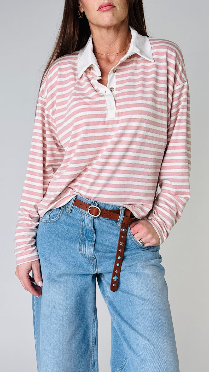 Polo jersey righe H.