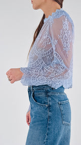 Camicina crop pizzo T.