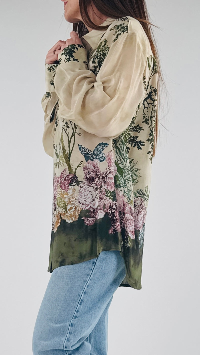 Camicia viscosa jungle Vic.